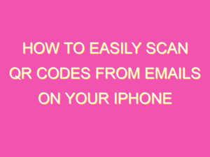 How to easily scan QR codes from emails on your iPhone - kurrently
